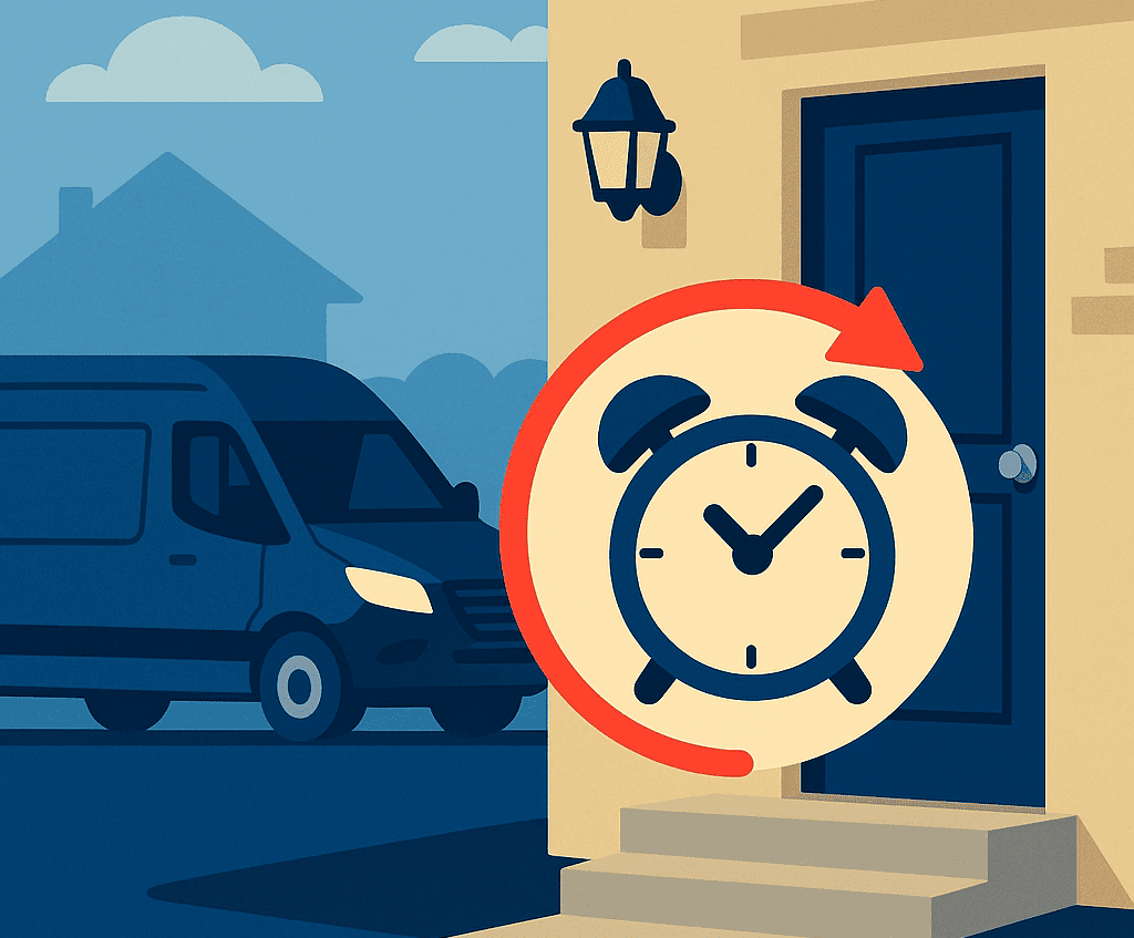 Geplantes 2-Stunden-Zeitfenster